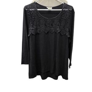 Status Black Lace Women's Tunic
